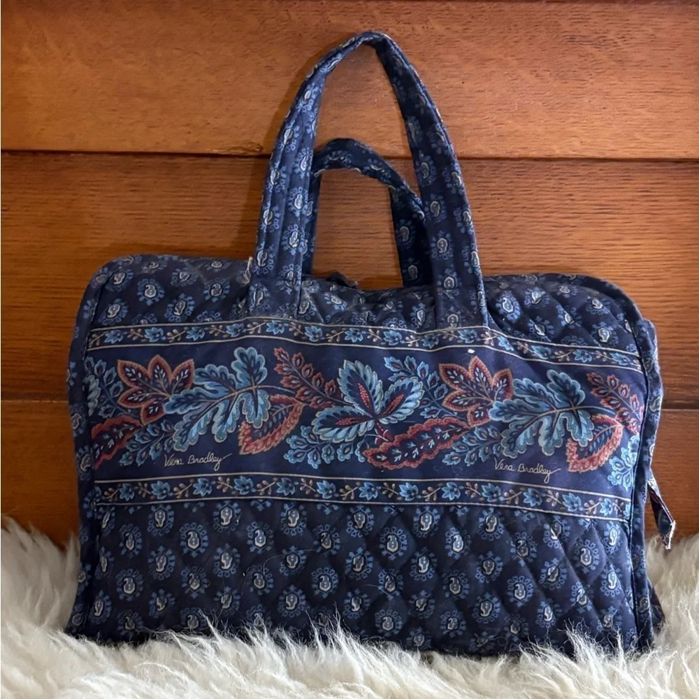 Vera Bradley ‘Classic Navy’ Floral Travel Cosmetic Bag